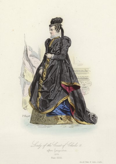 Dame ved Charles IX af Frankrigs hof af French School