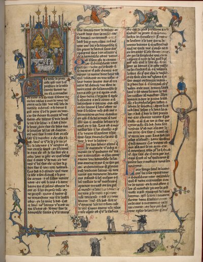 Lancelot-Grail (The Prose Vulgate Cycle), lisää MS 10294/1 f.1dr af French School