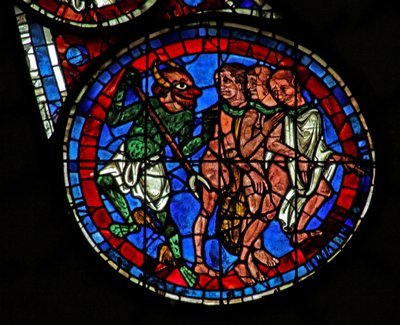 Last Judgement: en djævel, der gør krav på sjæle ved Last Judgment (w143) af French School