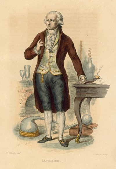 Lavoisier (farvet gravering) af French School