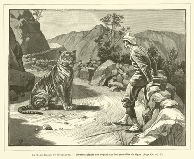Le Bagh Rajah Du Bogelcund (gravering) af French School