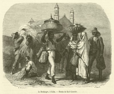 Le Boulanger, en Cuba (gravering) af French School