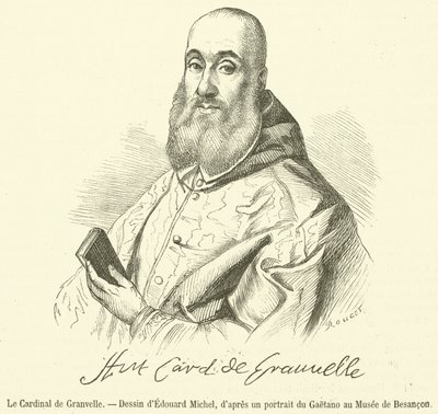 Cardinal de Granvelle (gravering) af French School