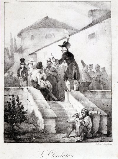 Le Charlatan (sælger af mirakelprodukter) af French School