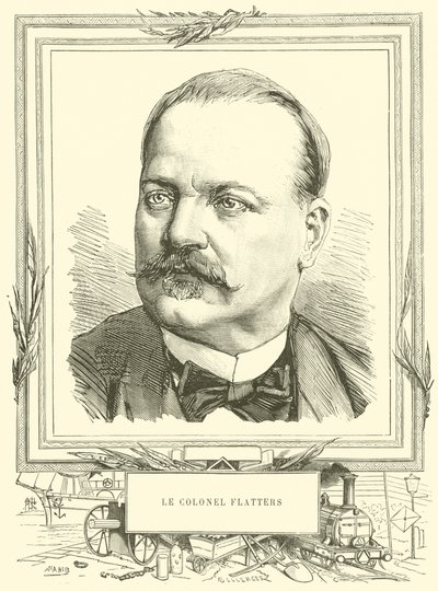 Le Colonel Flatters (gravering) af French School