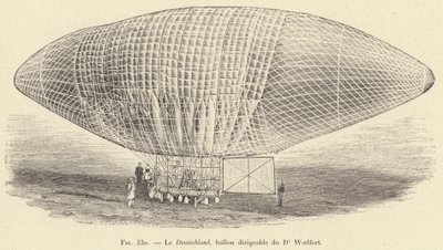 Deutschland, Dr. Woelferts styrbare ballon (gravering) af French School