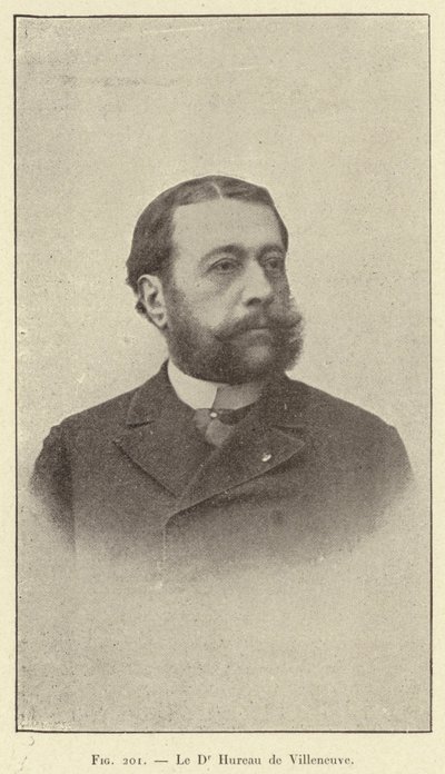 Dr. Hureau de Villeneuve (gravering) af French School