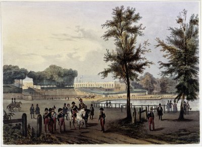Le Grand Trianon à Versailles - i "Promenade dans Paris et ses environs", designet af Jacottet og Benoist, ca. 1840 af French School