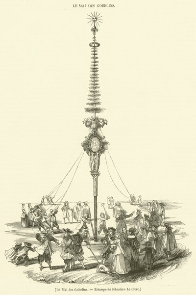 The May of the Goblins, Extampe af Sebastien Le Clerc (gravering) af French School