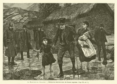 The Martyrdom of Ireland (gravering) af French School