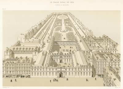 Det kongelige palads i 1679, ifølge La Boissiere af French School