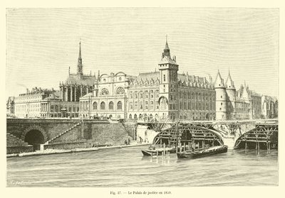 Tinghuset i 1859 af French School