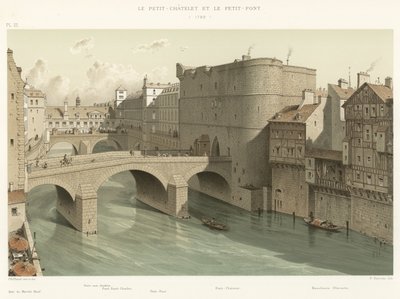 Petit-Chatelet og Petit-Pont, 1780 af French School