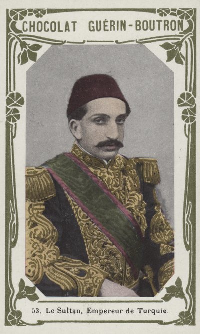 Sultanen, kejser af Tyrkiet (farvet foto) af French School