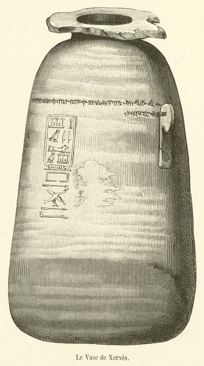 Vasen af ​​Xerxes (gravering) af French School