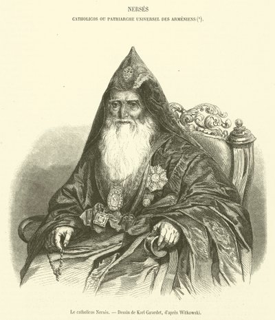 Le Catholicos Nerses (gravering) af French School