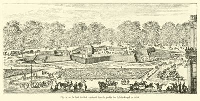 Fort du Roi bygget i Palais-Royals have i 1651 af French School