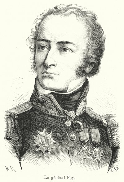 Le general Foy (gravering) af French School