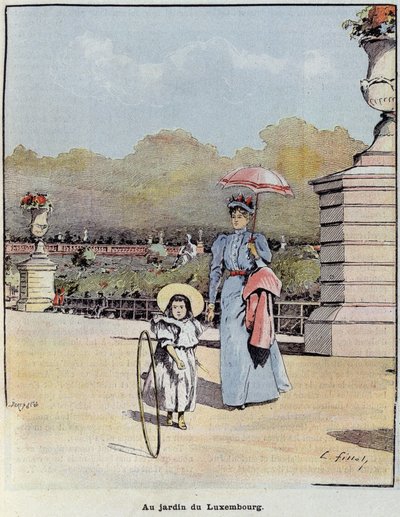 Luxembourg-haven - i "Den lille franskmand illustreret"" af 21/07/1 af French School