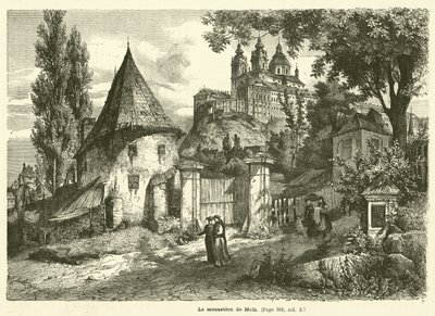 Klosteret Melk (gravering) af French School