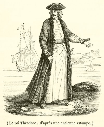 Le roi Theodore (gravering) af French School