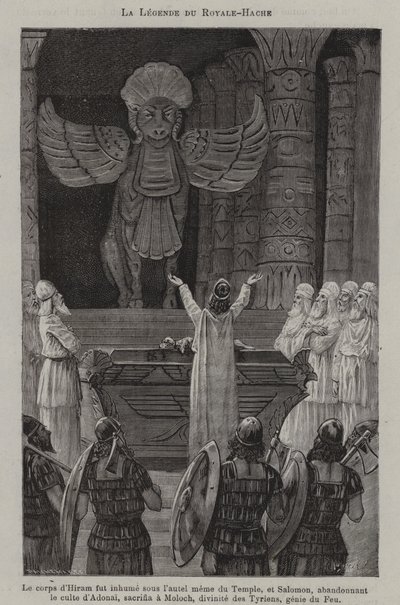 Legenden om den kongelige økse (gravering) af French School