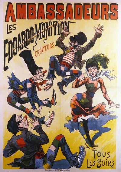 The Ambassadors plakat (farve litho) af French School