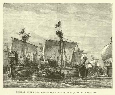 De gamle flåder (gravering) af French School
