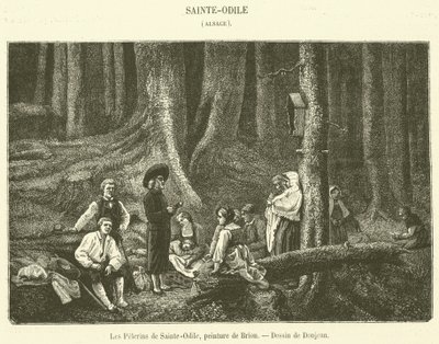 Pilgrimmene fra Sainte-Odile (gravering) af French School