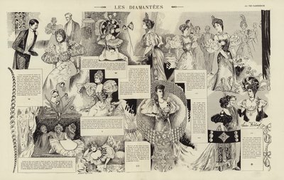 Les diamantees (gravering) af French School