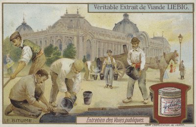 Liebig-kort med vejvedligeholdelse af French School