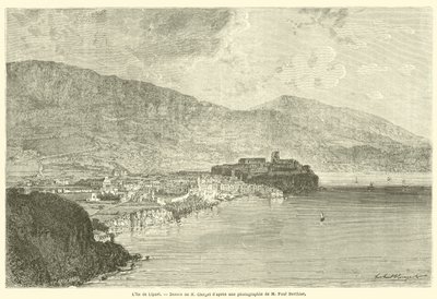 Øen Lipari (gravering) af French School