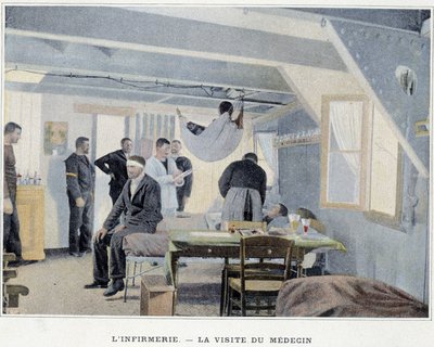 Sygehuset - Lægebesøget - i ""Militæralbum - Navy: Life onboard"" af French School