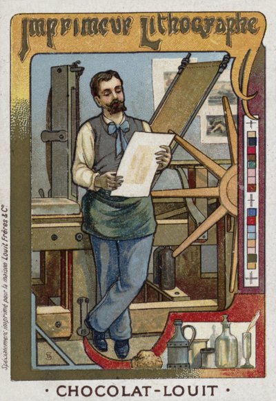 Litografi printer af French School