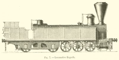 Lokomotiv Engerth (gravering) af French School