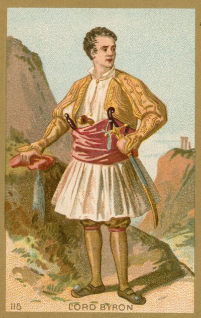 Lord Byron, engelsk digter af French School