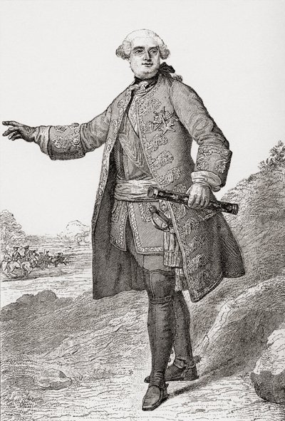 Louis Charles César Le Tellier kendt som hertugen af ​​Estrées, 1695 1771. Fransk militærchef og marskal af Frankrig. Fra Les Heures Libres udgivet 1908. af French School
