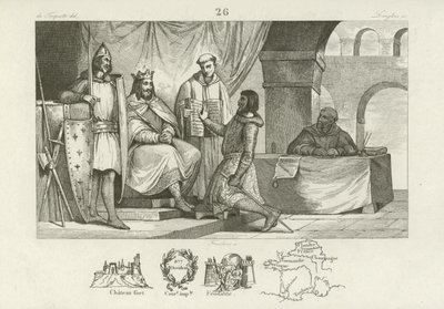 Louis II, King of Italy and Holy Roman Emperor  af French School