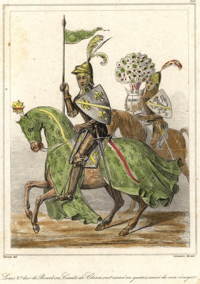 Ludvig II, kaldet den gode (1337 - 1410), hertug af Bourbon (1356), greve af Clermont. af French School