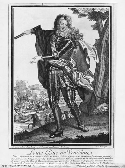 Louis Joseph de Bourbon, hertug af Vendome, kendt som The Great Vendome af French School