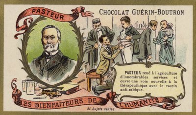 Louis Pasteur, fransk kemiker og mikrobiolog (chromolitho) af French School