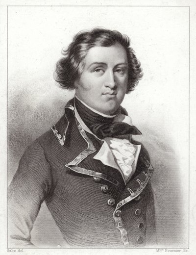 Louis Philippe af Orleans, hertug af Chartres, senere kong Louis Philippe I af Frankrig (gravering) af French School