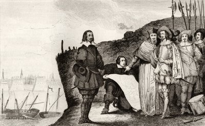 Louis XIII (1602-43) ved belejringen af La Rochelle i oktober 1628, fra 
