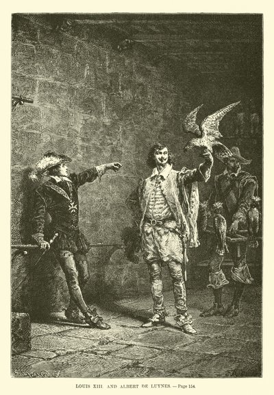 Louis XIII og Albert de Luynes af French School