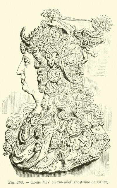 Ludvig XIV af Frankrig af French School
