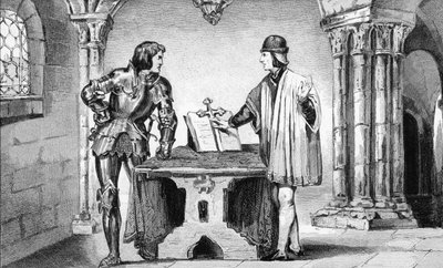 Ludvig XI (1423-83) holdt i husarrest af Karl den Dristige (1433-77) fra 