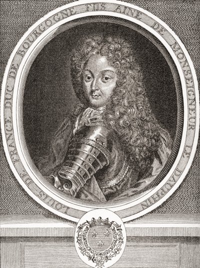 Louis de France, søn af Frankrig, hertug af Bourgogne, 1682 1712. Ældste søn af Louis, Dauphin af Frankrig, og kendt som Le Petit Dauphin. Fra Les Heures Libres udgivet 1908. af French School