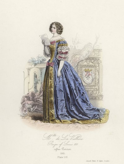 Louise de la Valliere, elskerinde til Louis XIV af Frankrig af French School