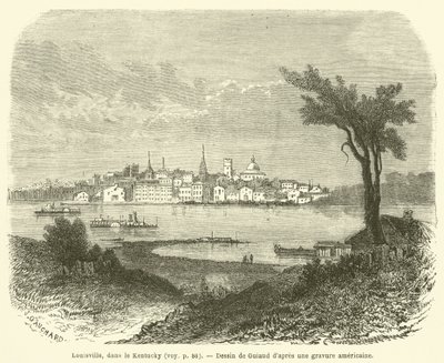 Louisville, Kentucky (gravering) af French School