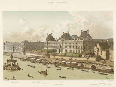 Louvre under Louis XV, 1739 af French School